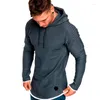 Sweats à capuche pour hommes, sport décontracté, col rond, Slim, capuche, manches longues, Patchwork, rayé, plissé, haut Raglan