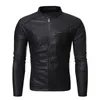 Men's Leather Faux NEGIZBER Plus Velvet PU Men Jacket Casual Solid Col 220930