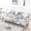 Chair Covers Folding Sofa Bed Cover Spandex Stretch Elastic Material Double Seat Slipcovers For Living Room Geometric Print