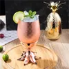 New 500ml Pineapple Cocktail Cup Moscow Mule Mugs Stainless Steel Wine Glass Cups Originality Metal Copper Cup Personality t102