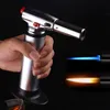 Lighters da cozinha tamanho grande 1300c metal butane a gás tocha de vento chamas de jato pesado butane tocha de cozinha profissional tochas BBQ Tool DHL grátis