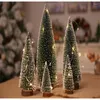 Décorations de Noël Ornement Arbre Année Mini Petit Pin Home Office Desktop Decor