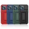 Stoßfeste, klare, transparente, versteckte Kartenhalter-Geldbörsenhülle für iPhone 15 Pro Max 14 13 12 11 Hybrid Heavy Duty Kickstand Phone Cover Funda