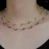 Ketten Kirsche Charm Halskette für Frauen Mädchen 2022 Sommer Köstliches Obst Design Modeschmuck
