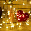 Strips LED White Ball Light String Multi-function Room Curtain Portable Christmas Decoration