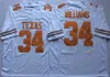 NCAA Texas Longhorns Football Jersey 5 Bijan Robinson 34 Ricky Williams 20 Earl Campbell 10 Vince Young Orange White College Mens Throwback Jerseys
