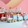 Christmas Decorations Wooden Train Xmas Gift Merry Decoration For Home Year Decor 2022 Navidad Kerst Noel Ornaments