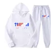 Trapstar Hoodie Sportswear Men Tracksuit Märke Tryckt 16 färger Varma två stycken Set Loose Sweatshirt P