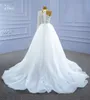 Luxuriöses Prinzessin-Brautkleid mit One-Shoulder-Träger und Spitze und Perlenverzierung SM67345