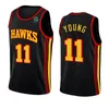 Custom College Wear 75th Trae 11 Young Jersey Spud 4 Webb Basketball Jerseys 2021/2022 Embroidery S Men Black Red White S M L XL XXL High Quali