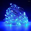 Strings LED String Lights 10m 33ft 100 Batterij bediende Outdoor Copper Wire Christmas Festival Wedding Party Decoration Fairy