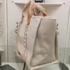 10A Beach bag Designer travel Shoulder Bag Shopping Bags Luxury deauville Canvas Women's pearl wallet the tote bag crossbody fashion pochette card handbag beige 40cm