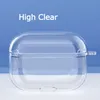 Étuis de protection transparents anti-chocs transparents accessoires pour écouteurs pour Apple Airpods Pro 2 3 2 1 housse en TPU souple avec crochet