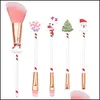 Andra festliga festleveranser Julklappskönhetsverktygsset Makeup Brush Börjare Kit Drop Delivery 2021 Home Garden Fest BDESPORTS DHPS9