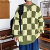 Maglioni da uomo Pullover scozzesi Maglione invernale da uomo Arrivo Ragazzi belli Studenti Preppy Elegante lavoro a maglia Streetwear O-collo giapponese Kpop