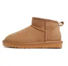 Modne klasyczne super krótkie kobiety śnieżne buty śniegowe Keep Warm Bot Man Women Women Sheepskin Plush Casual Strate Boots z kartą kosza na śmieci Piękny prezent Bezpłatne przeładowanie