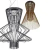 Pendant Lamps Bird Cage Allegro Ritmico Lights For Dining Room Dedroom Kitchen Italian Design Lamp Suspension Hanging