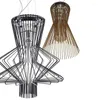 Lampes suspendues Cage à oiseaux Allegro Ritmico Lumières Pour Salle À Manger Dedroom Cuisine Design Italien Lampe Suspension Suspendue