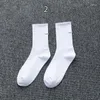 Calzini da uomo Uomo Coppia solida Sport Cotone Streetwear Nero Bianco Donna Slouch Sock Calcetines Mujer CalcetasDonna