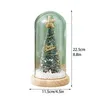 Kerstdecoraties ornamenten Chirstmas boomglas cover bomen mini houten basis woonkamer kerstcadea festival benodigdheden