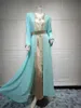 Midden-Oosten etnische wind multi-kleuren chiffon jurk buitenlandse handel moslim damesjurk feest bt147