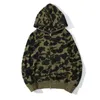 Herren-Kapuzenpullover, Sweatshirts, Designer-Herren-Damen-Kapuzenpullover, beliebtes Hai-Muster, Sportbekleidung, Camouflage-Kapuzenpullover mit Reißverschluss, hochwertige Jacke, Größe S-XXXLCN4B