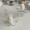 Titulares de vela Creative ovo de ovo perfumado decoração nórdica titular de vidro câmeras de castiça