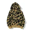 Herren-Kapuzenpullover, Sweatshirts, Designer-Herren-Damen-Kapuzenpullover, beliebtes Hai-Muster, Sportbekleidung, Camouflage-Kapuzenpullover mit Reißverschluss, hochwertige Jacke, Größe S-XXXLCN4B