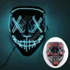 Led Mask Halloween Party Masque Masquerade Masks Neon Light Glow In The Dark Horror Mask Glowing Masker 1200pcs DAB494