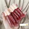 Brillo de labios 6 colores Sexy para mujer lápiz labial maquillaje textura mate resistente al agua de larga duración resistente al sudor rico tinte sedoso