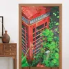 Curtain Telephone Booth Japanese Door Pattern Separate Tapestry Cotton Linen Hanging Half For Doorway Shower Ornament