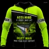 Herrtr￶jor logger chainsaw blight green 3d full tryckt unisex hoodie m￤n tr￶ja streetwear zip pullover casual jacka tracksuit-677