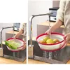 Table Mats Collapsible Microwave Cover Lid Folding Silicone Plate Colander Strainer For Fruit Vegetables 9 27.3CM Inch