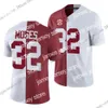 Voetbalshirts Alabama Custom 2021-22 College voetbalshirts Crimson Mac Jones Jalen Hurts Bryce Young John Metchie III Najee Harris Dylan Moses Waddle