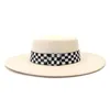 Chapeau Fedoras feutré de Style français pour femmes, casquette de soirée formelle à bord de 10CM pour hommes, chapeaux de Jazz d'église