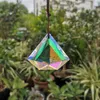Dekoracje ogrodowe kryształowy diament Suncatcher Rainbow Maker żyrandol pryzmat wiszący wisiorek dom