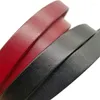Belts de 1,5 cm de largura e fino de couro bronzeado de alta qualidade cinto de designer genuíno