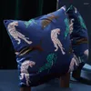 Pillow Vintage Velvet Cover Decorative Case Leopard Print Luxury Home Office Sofa Chair Coussin Decoration Decor