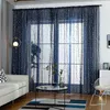 Curtain 8 Colors Pure Color Living Room Window Finished Product Tulle Sheer Voile Curtains For Bedroom Rideaux Voilage Drapes