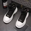 Chaussures de fête de mode mariage haut britannique robe de créateur haut à lacets respirant sport baskets décontractées bout rond fond épais conduite marche loisirs bottes Y85 626