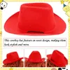 Dog Apparel Funny Pet Costume Accessories Dogs Cowboy Hats Adjustable Elastic Chin Strap B102