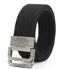 Belts Nylon Casual Belt Men Women Fashion Zinc Alloy Buckle Sliod Strongest Brand Clothing Outdoor ME2653