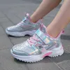 Кроссовки 2022 Fashion Sport Kids Girls Sneakers Кожаные беговые детские повседневные туфли дышащие осенние теннисные туфли для мальчиков кроссовки New T220930