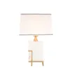 Lampes de table LUMINEUX Moderne Design De Luxe Blanc Marbre Bureau Lumière Maison LED Décoratif Pour Foyer Salon Bureau Chambre Chevet