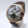 Zegarek zegarek turbillon mechaniczny zegarek luksusowy najlepsza marka Caseno skórzana zespół szkieletowy drop-statek Automatyczna ręka na rękę