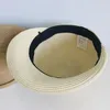 Casquettes de balle Chapeau de soleil d'été Femme Casquette de baseball Visière de couleur unie Bord incurvé Plage Pliable Paille Femmes À La Mode Sombrero Paja