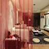 Curtain 100CM X 200CM Solid Color Curtains Thread Line For Living Room Door Wall Window Panel Tassel Home Decoration