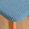 Coprisedia Fodera per cuscino jacquard a forma di T per sala da pranzo, ufficio, casa, rotondo, rimovibile, lavabile, elasticizzato, antipolvere