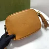 2022 Top Schouder Crossbody Tassen Women Handtassen Mode Vrouw Portemonenteren Echt lederen SoHo Disco reliëf in elkaar grijpende Tassel Zipper