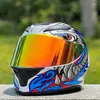 Motorcykelhjältar Män och kvinnor hjälm motocross racing motorcykel full ansikte capacete casque